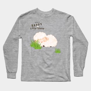 What A Happy Little Sheep | Sleeping Long Sleeve T-Shirt